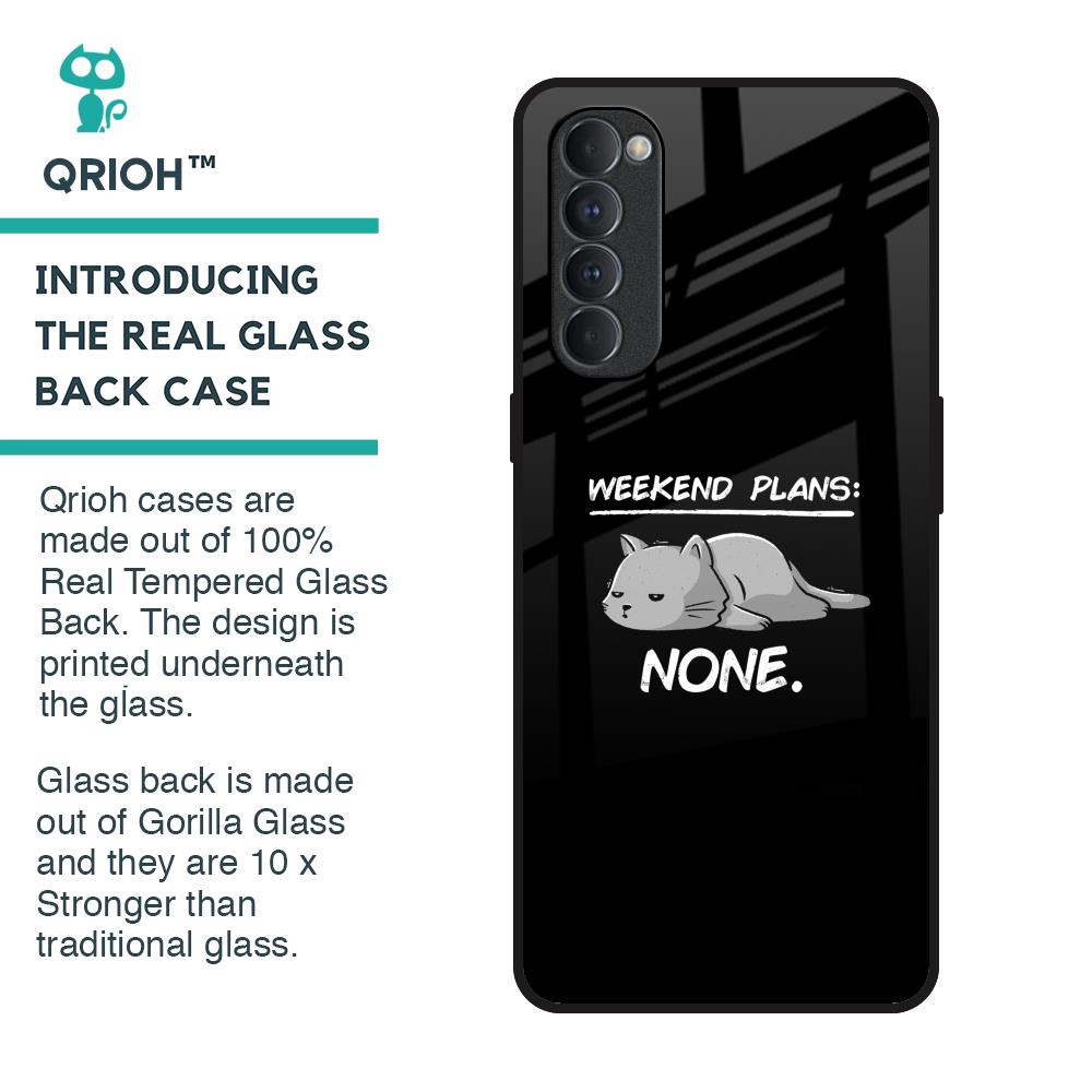 Weekend Plans Glass Case for Oppo Reno4 Pro