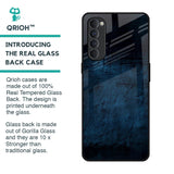 Dark Blue Grunge Glass Case for Oppo Reno4 Pro
