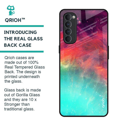 Colorful Aura Glass Case for Oppo Reno4 Pro