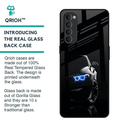Car In Dark Glass Case for Oppo Reno4 Pro