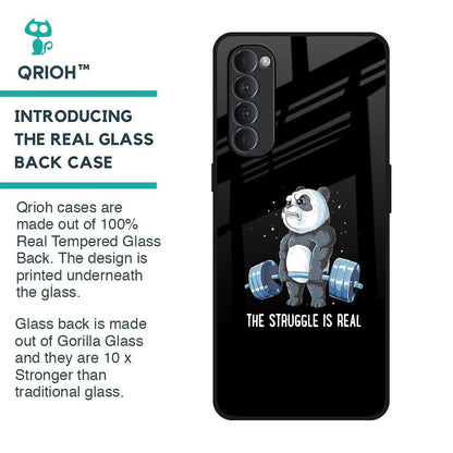 Real Struggle Glass Case for Oppo Reno4 Pro