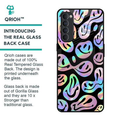 Acid Smile Glass Case for Oppo Reno4 Pro
