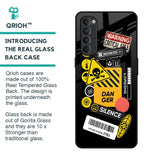 Danger Signs Glass Case for Oppo Reno4 Pro