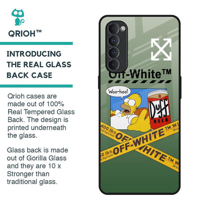 Duff Beer Glass Case for Oppo Reno4 Pro