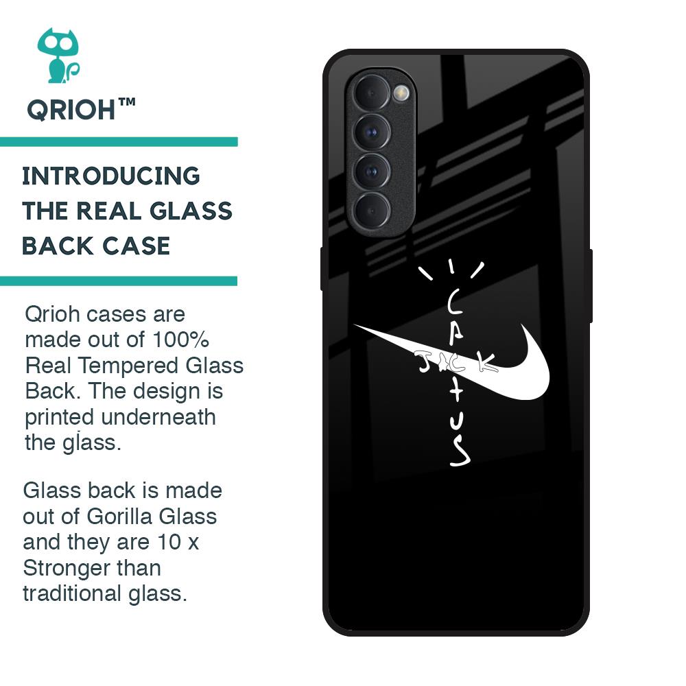 Jack Cactus Glass Case for Oppo Reno4 Pro