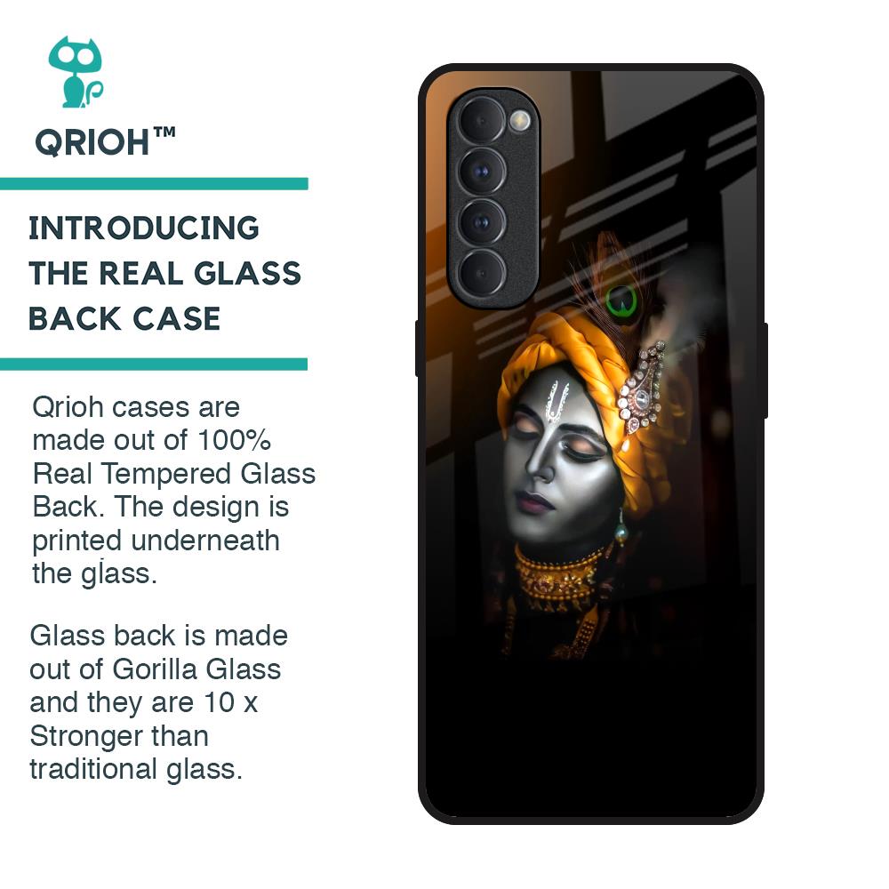 Ombre Krishna Glass Case for Oppo Reno4 Pro