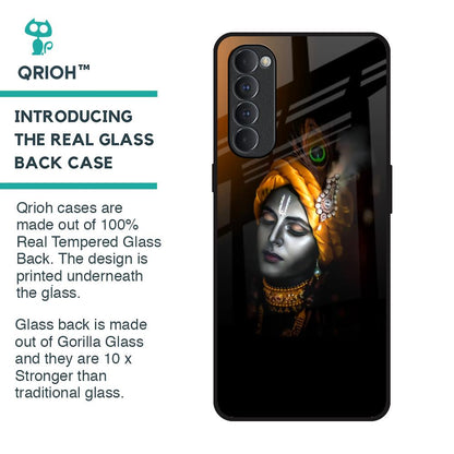 Ombre Krishna Glass Case for Oppo Reno4 Pro