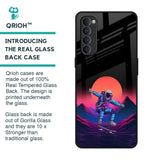 Retro Astronaut Glass Case for Oppo Reno4 Pro