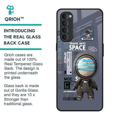 Space Travel Glass Case for Oppo Reno4 Pro