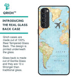 Travel Map Glass Case for Oppo Reno4 Pro