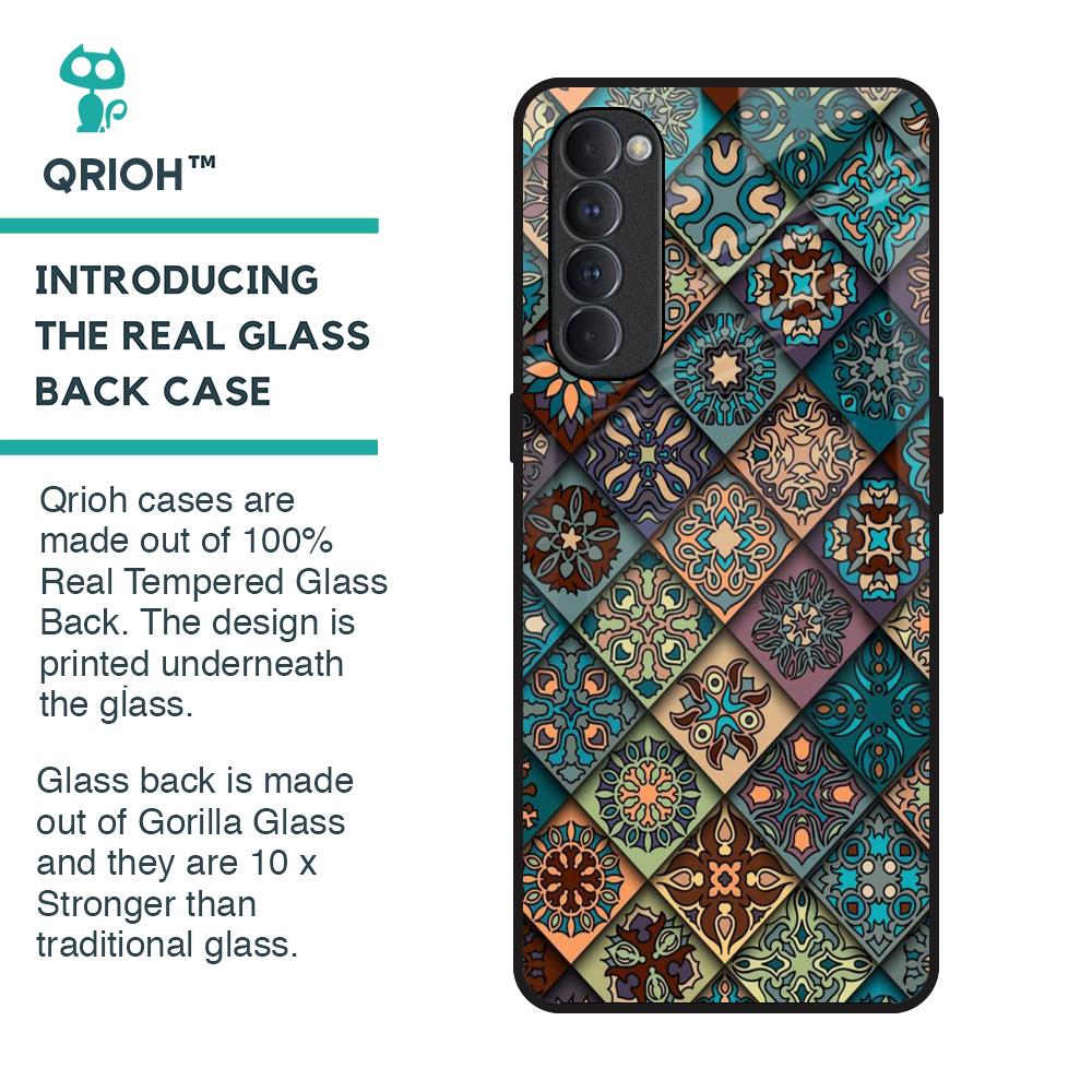 Retro Art Glass Case for Oppo Reno4 Pro