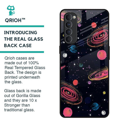 Galaxy In Dream Glass Case For Oppo Reno4 Pro