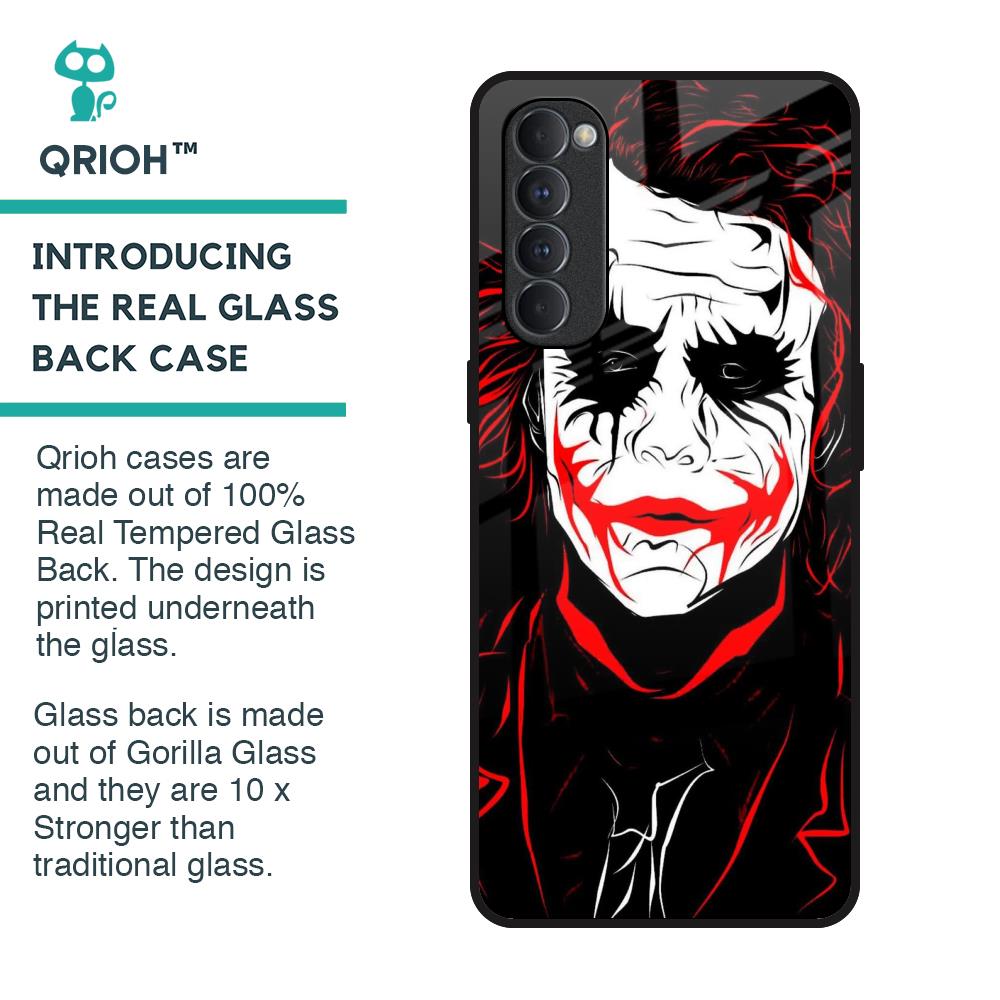 Life In Dark Glass Case For Oppo Reno4 Pro
