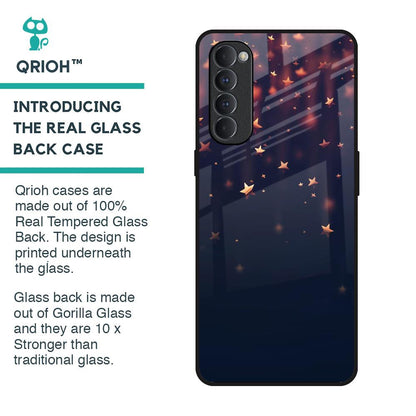 Falling Stars Glass Case For Oppo Reno4 Pro