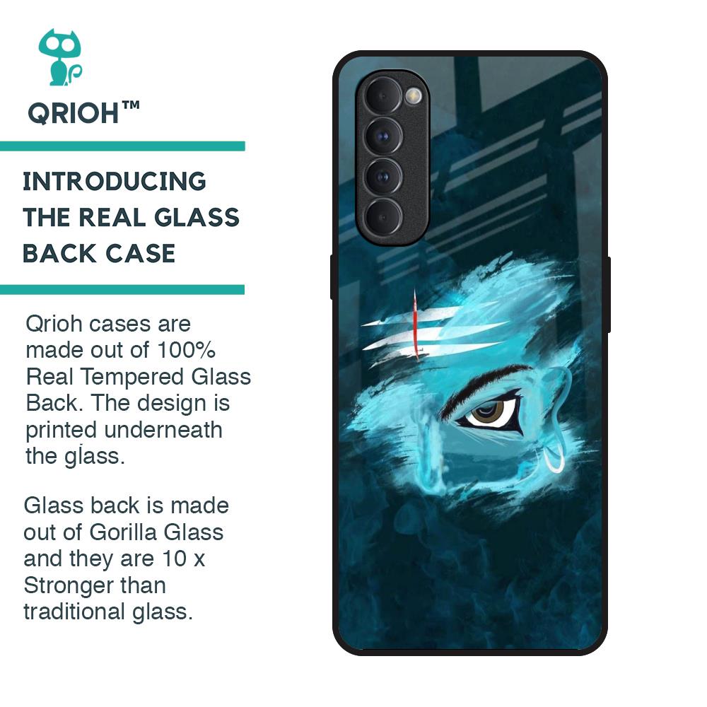Power Of Trinetra Glass Case For Oppo Reno4 Pro