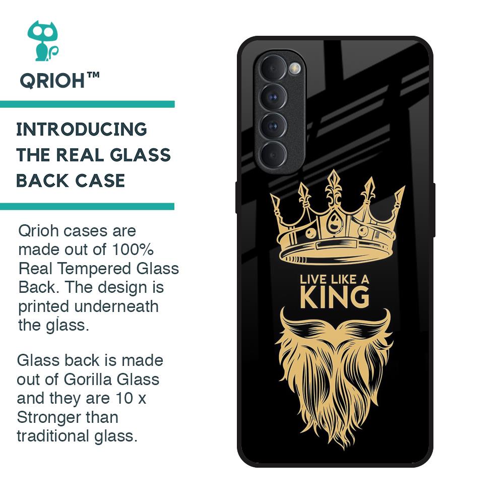 King Life Glass Case For Oppo Reno4 Pro