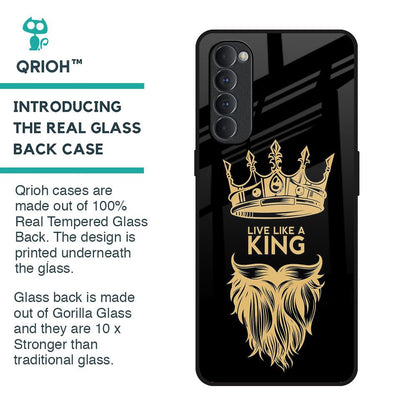 King Life Glass Case For Oppo Reno4 Pro