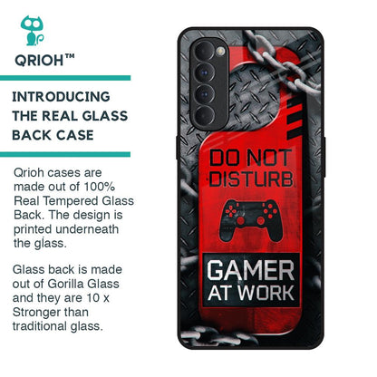 Do No Disturb Glass Case For Oppo Reno4 Pro