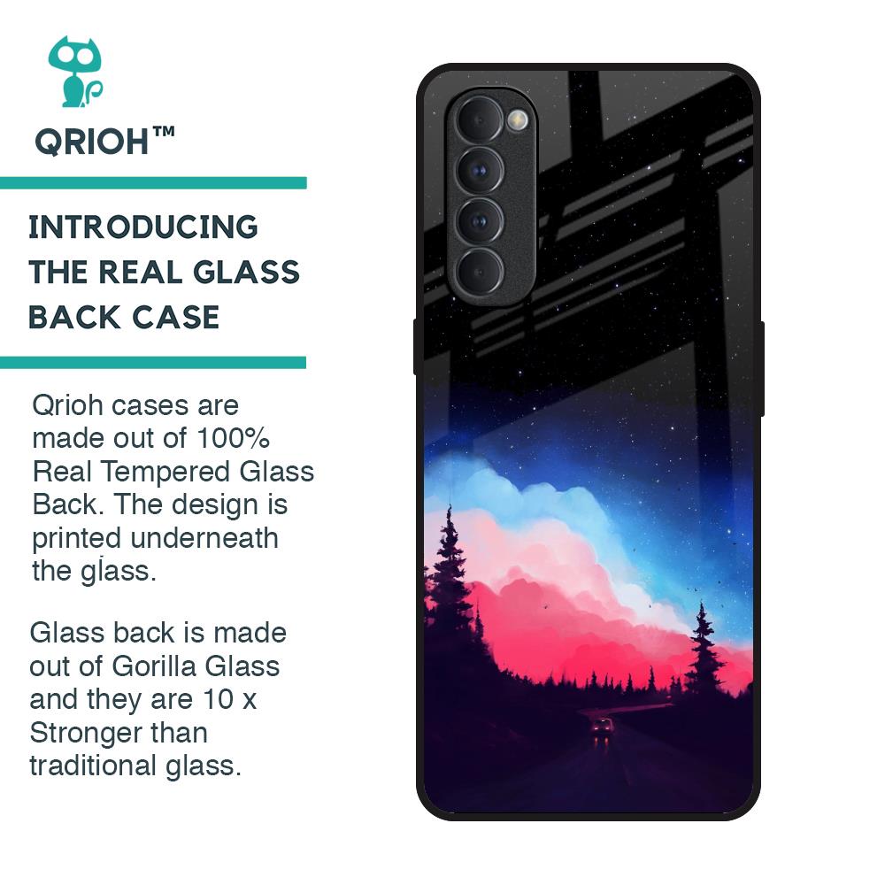 Drive In Dark Glass Case For Oppo Reno4 Pro