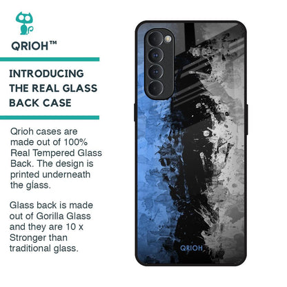 Dark Grunge Glass Case for Oppo Reno4 Pro