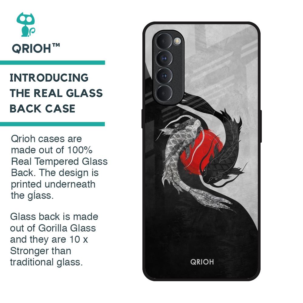 Japanese Art Glass Case for Oppo Reno4 Pro