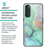 Green Marble Glass Case for Oppo Reno4 Pro