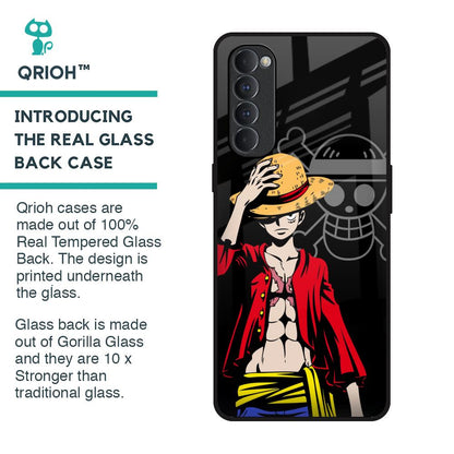 Hat Crew Glass Case for Oppo Reno4 Pro