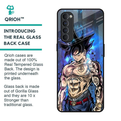 Branded Anime Glass Case for Oppo Reno4 Pro