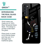 Luffy Line Art Glass Case for Oppo Reno4 Pro