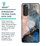 Marble Ink Abstract Glass Case for Oppo Reno4 Pro