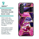 Electroplated Geometric Marble Glass Case for Oppo Reno4 Pro