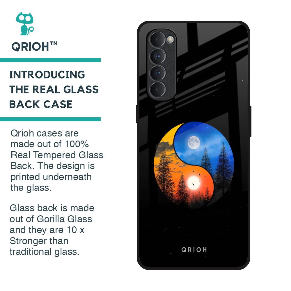 Yin Yang Balance Glass Case for Oppo Reno4 Pro