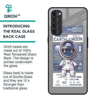 Space Flight Pass Glass Case for Oppo Reno4 Pro