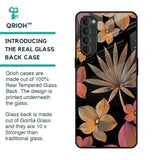 Lines Pattern Flowers Glass Case for Oppo Reno4 Pro