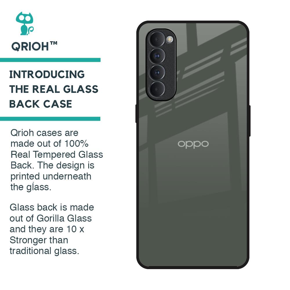 Charcoal Glass Case for Oppo Reno4 Pro