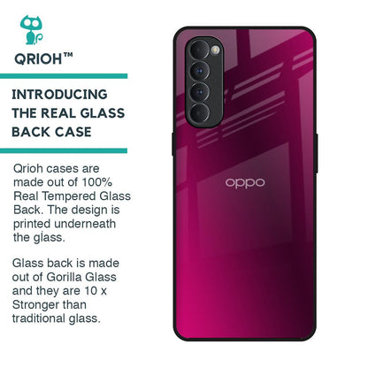 Pink Burst Glass Case for Oppo Reno4 Pro