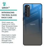 Blue Grey Ombre Glass Case for Oppo Reno4 Pro