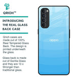 Wavy Blue Pattern Glass Case for Oppo Reno4 Pro