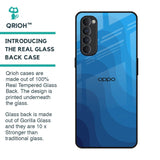 Blue Wave Abstract Glass Case for Oppo Reno4 Pro