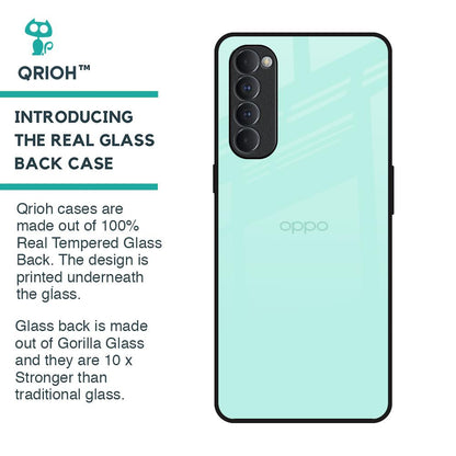 Teal Glass Case for Oppo Reno4 Pro