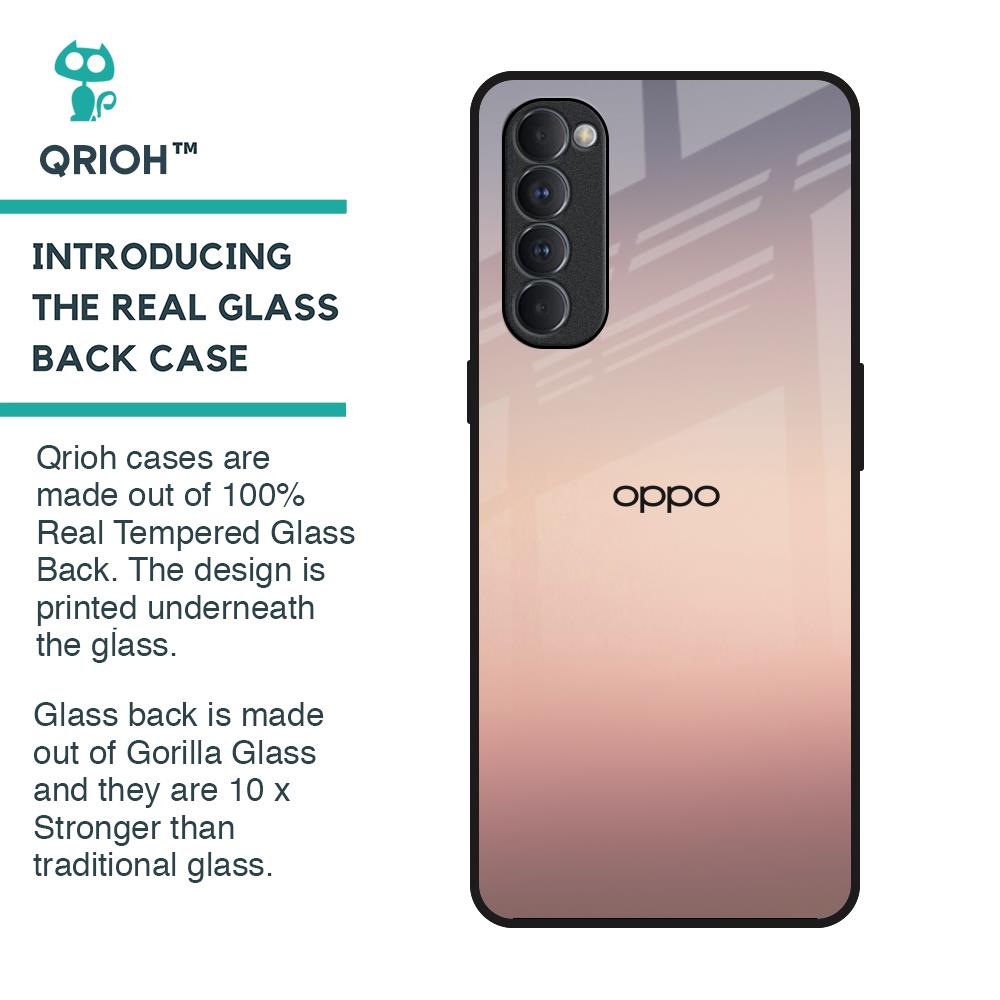 Golden Mauve Glass Case for Oppo Reno4 Pro