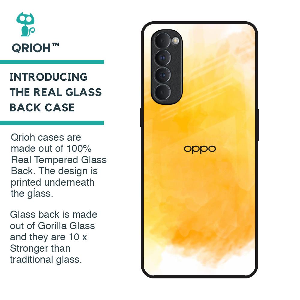 Rustic Orange Glass Case for Oppo Reno4 Pro