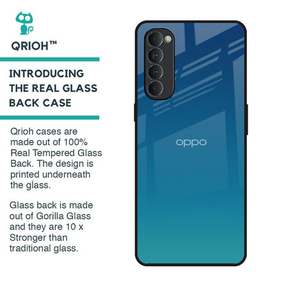 Celestial Blue Glass Case For Oppo Reno4 Pro