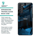 Polygonal Blue Box Glass Case For Oppo Reno4 Pro