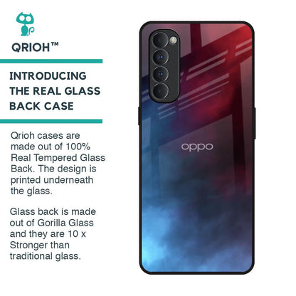 Smokey Watercolor Glass Case for Oppo Reno4 Pro