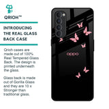 Fly Butterfly Glass Case for Oppo Reno4 Pro