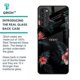 Tropical Art Flower Glass Case for Oppo Reno4 Pro