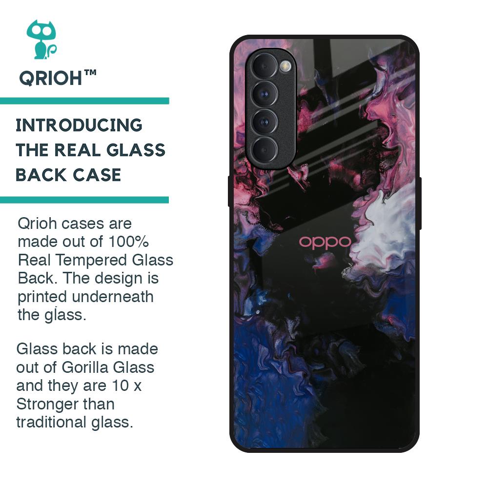 Smudge Brush Glass case for Oppo Reno4 Pro