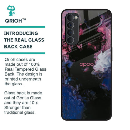 Smudge Brush Glass case for Oppo Reno4 Pro