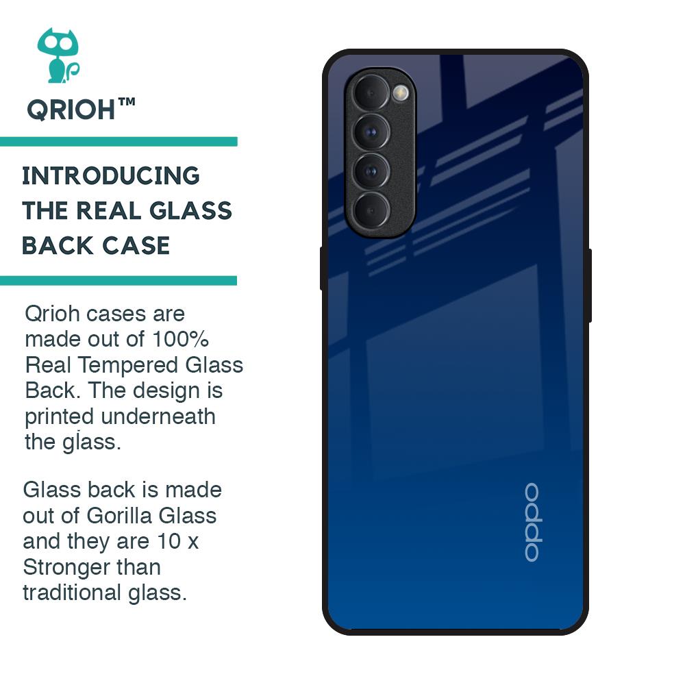 Very Blue Glass Case for Oppo Reno4 Pro